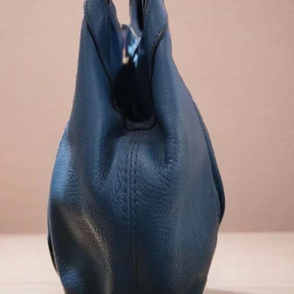 Coach Blue Leather Shoulder Bag